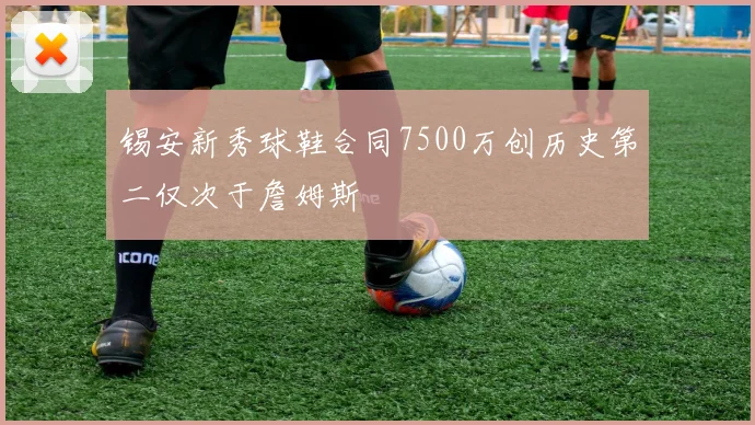 锡安新秀球鞋合同7500万创历史第二仅次于詹姆斯